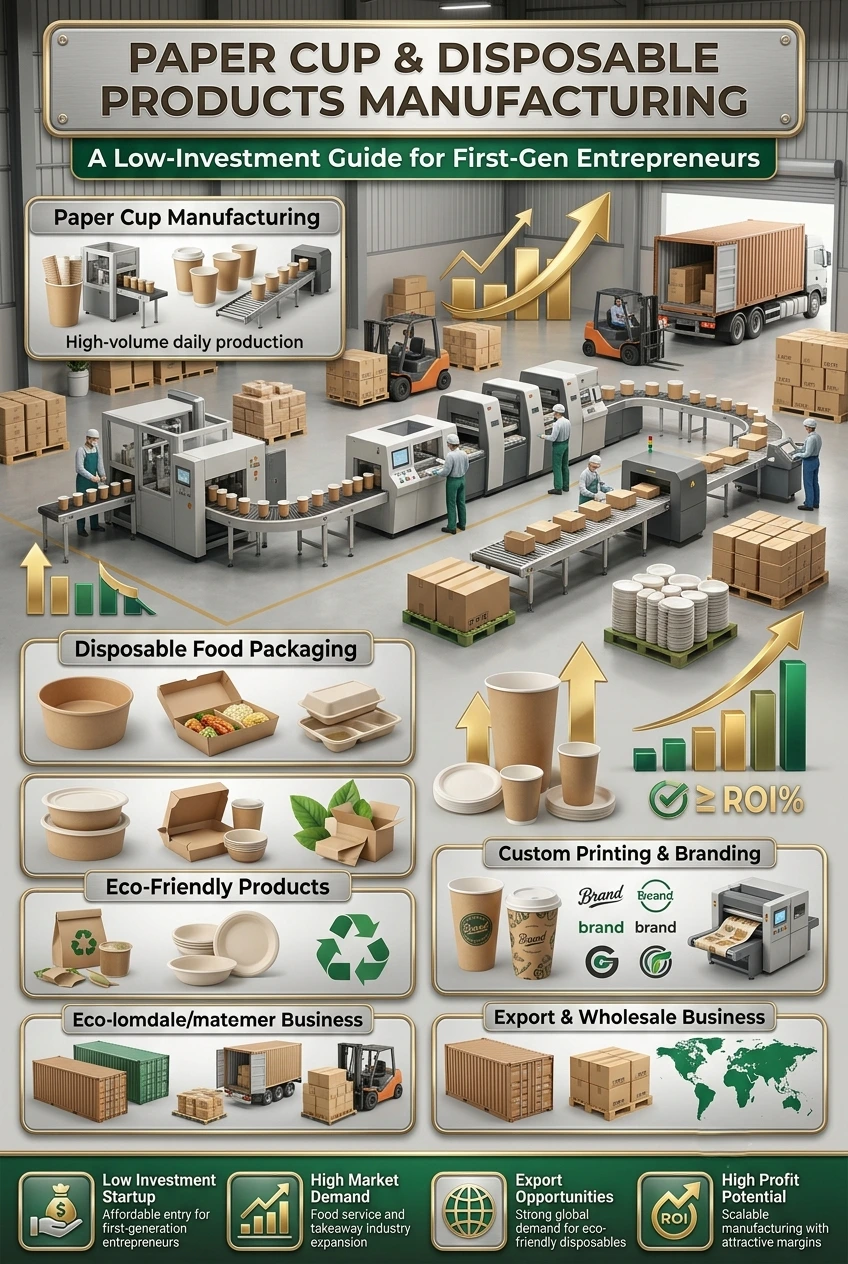Paper Cup Manufacturing Business in India: Project Report