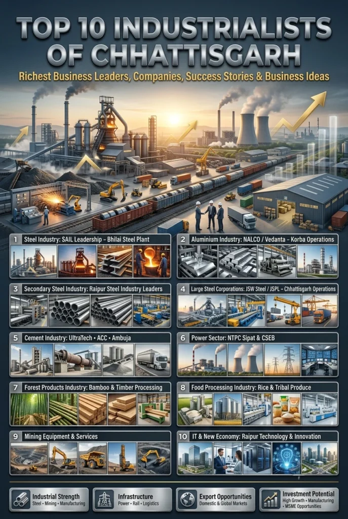 Industrialists of Chhattisgarh and leading business groups