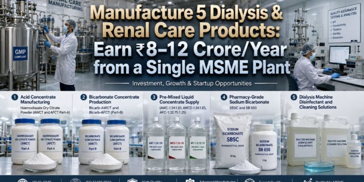Dialysis Concentrate Manufacturing Business in India