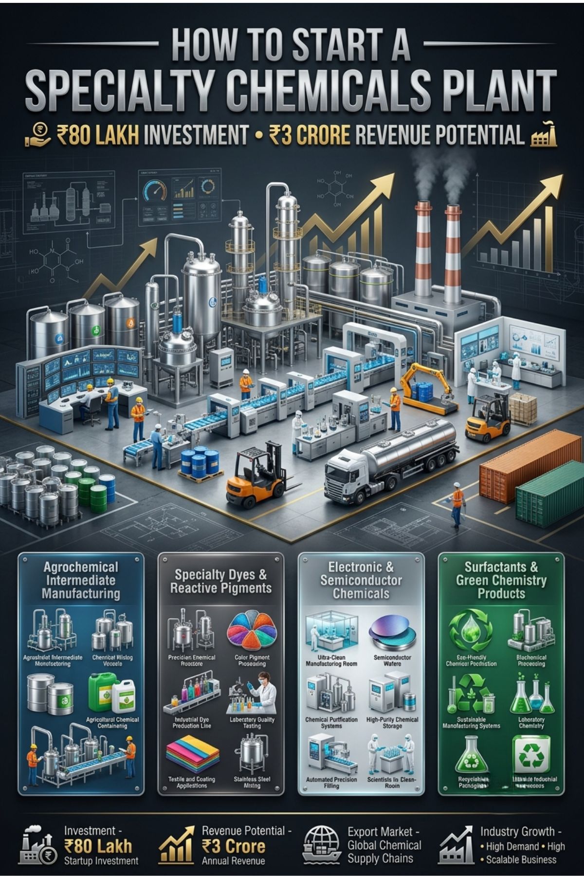 Specialty chemicals manufacturing plant in India