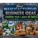 Best Manufacturing Business Ideas Under ₹50 Lakh in India