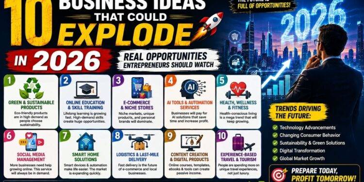 10 Business Ideas That Could Explode in 2026