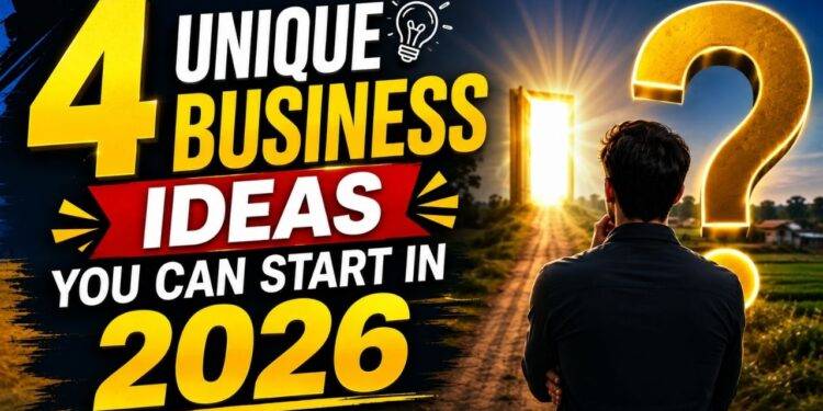 4 Unique Business Ideas to Start in 2026