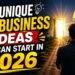 4 Unique Business Ideas to Start in 2026