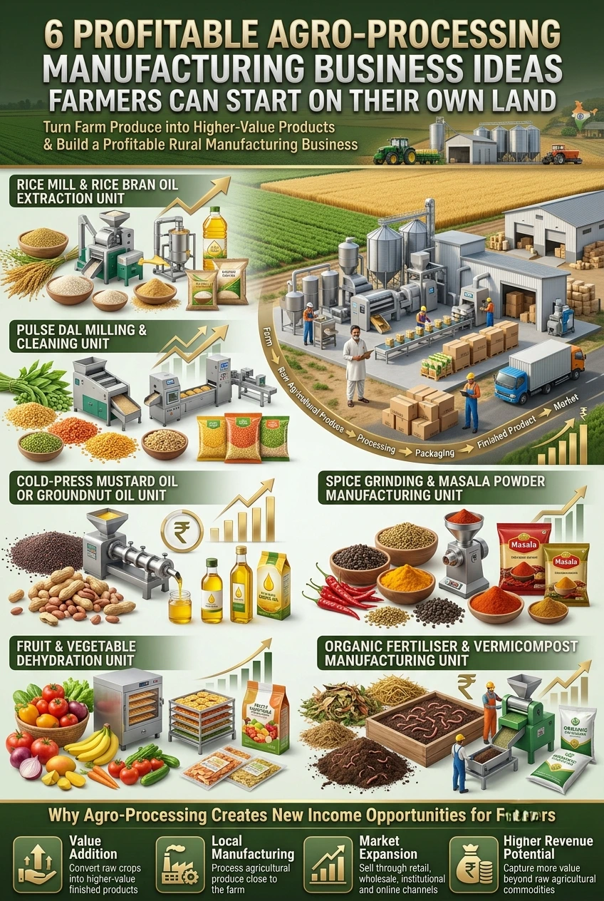 6 profitable agro processing business ideas for farmers in India
