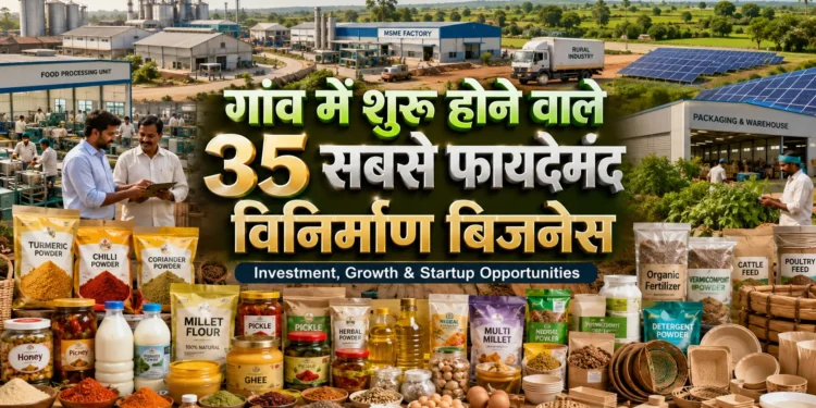 गांव में शुरू होने वाले 35 फायदेमंद मैन्युफैक्चरिंग बिजनेस |