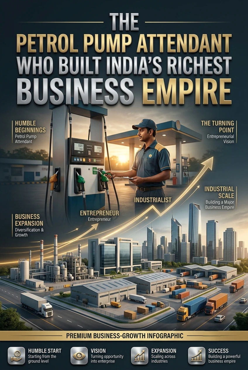 Dhirubhai Ambani success story from petrol pump to Reliance