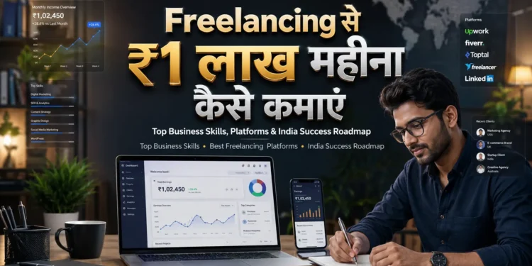Freelancing से ₹1 लाख महीना कैसे कमाएं? 7 Skills और Roadmap