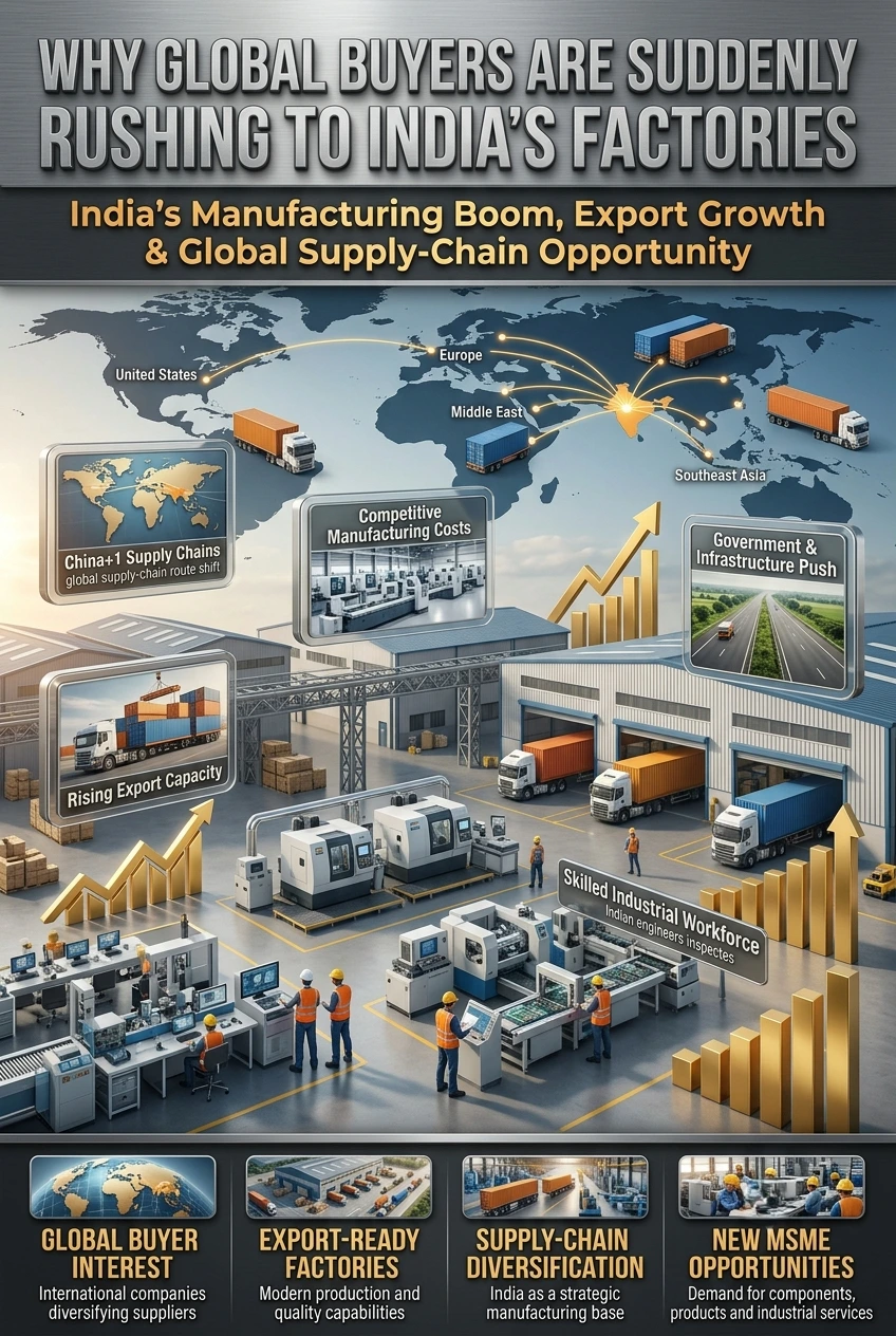 Global buyers sourcing from India manufacturers for China+1 supply chains