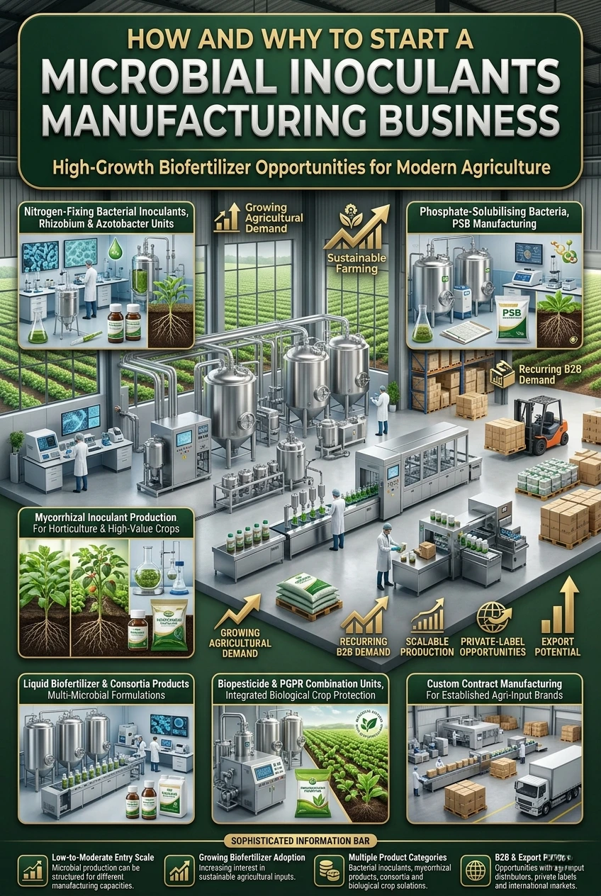 Microbial inoculants manufacturing business in India