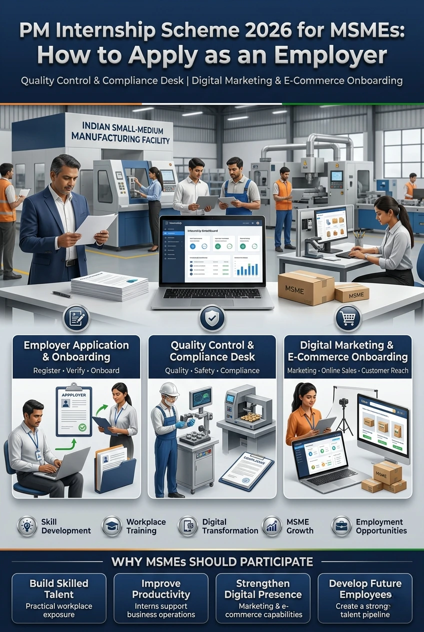 PM Internship Scheme 2026 for MSMEs employer registration