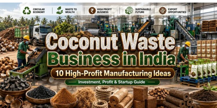 Coconut Waste Business in India: 10 Profitable Ideas