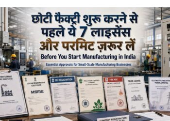 छोटी फैक्ट्री शुरू करने के लिए 7 जरूरी लाइसेंस और परमिट
