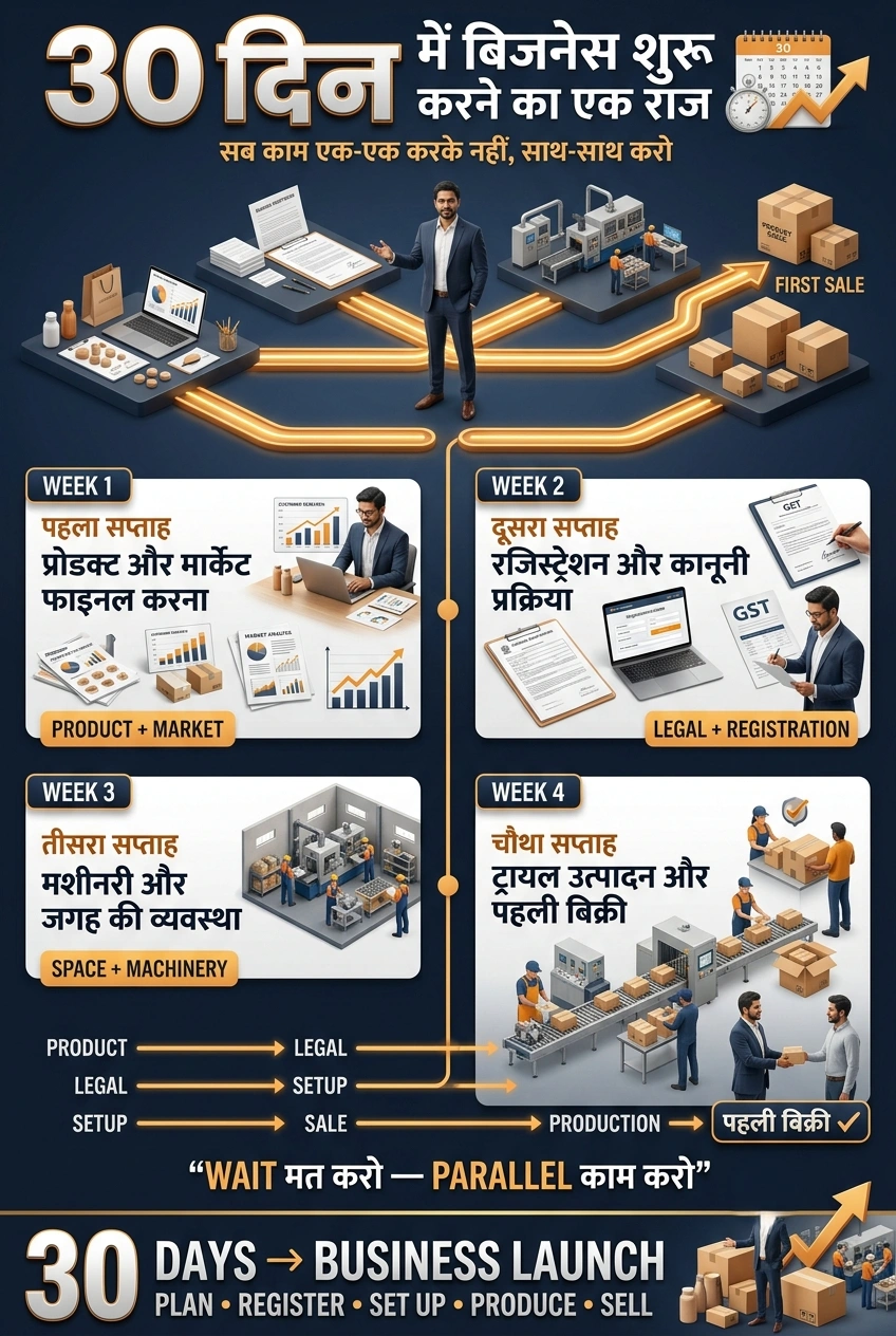 30 दिन में बिजनेस शुरू करने की बिजनेस प्लानिंग