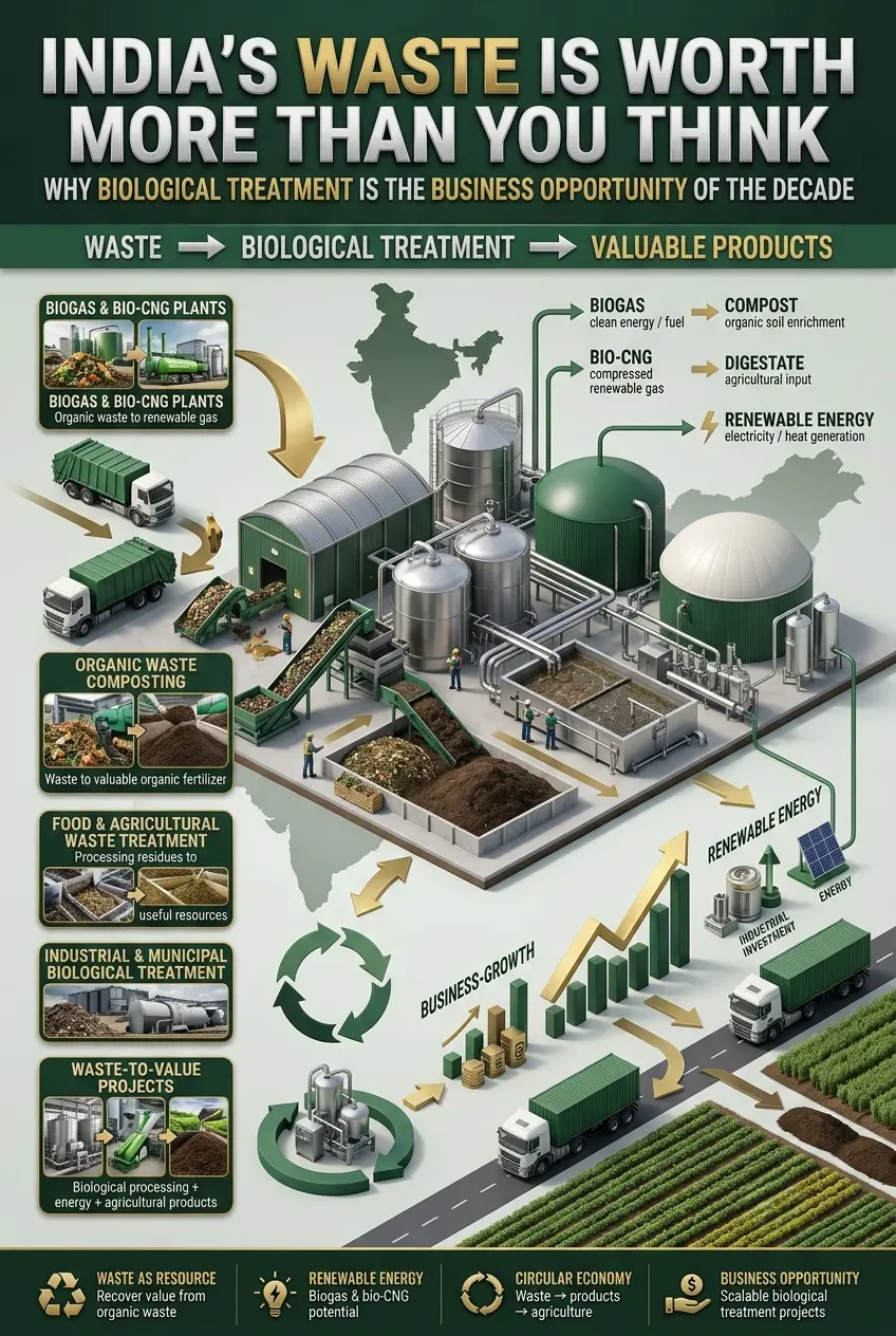 Biological Waste Treatment in India and Organic Waste Recycling