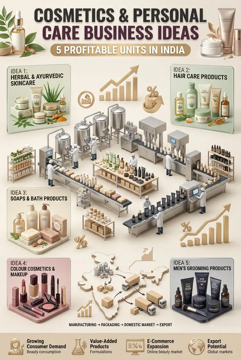 Cosmetics and Personal Care Business Ideas in India