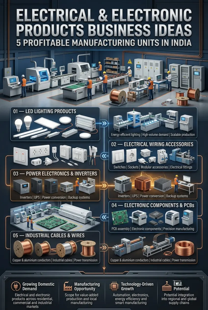 Electrical and Electronic Products Business Ideas in India
