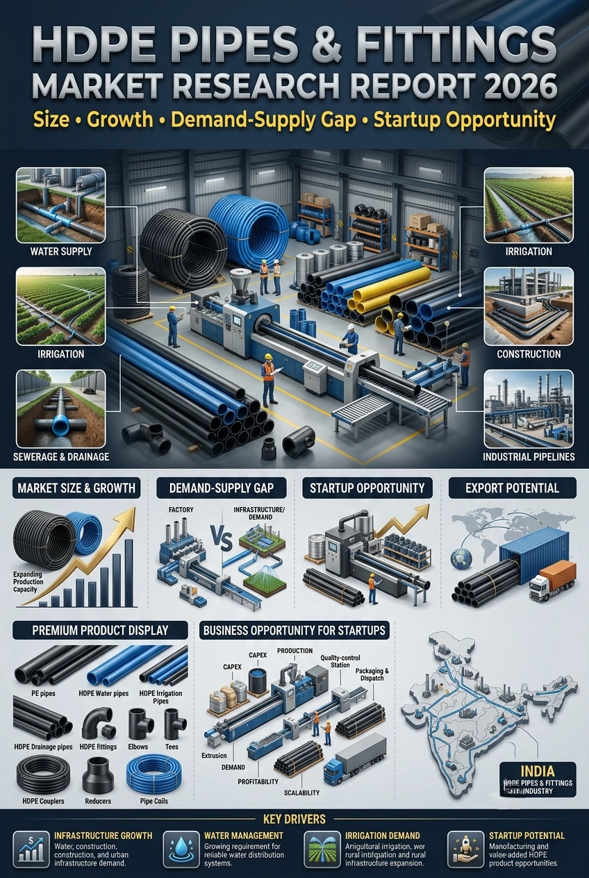 HDPE pipes and fittings market in India 2026