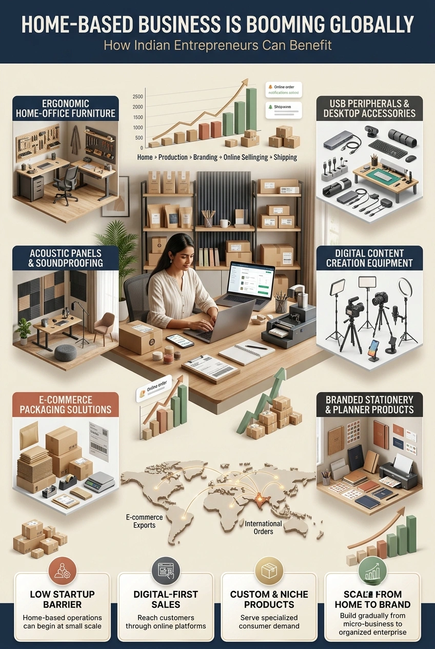 Home Based Business Opportunities in India for MSMEs and Entrepreneurs