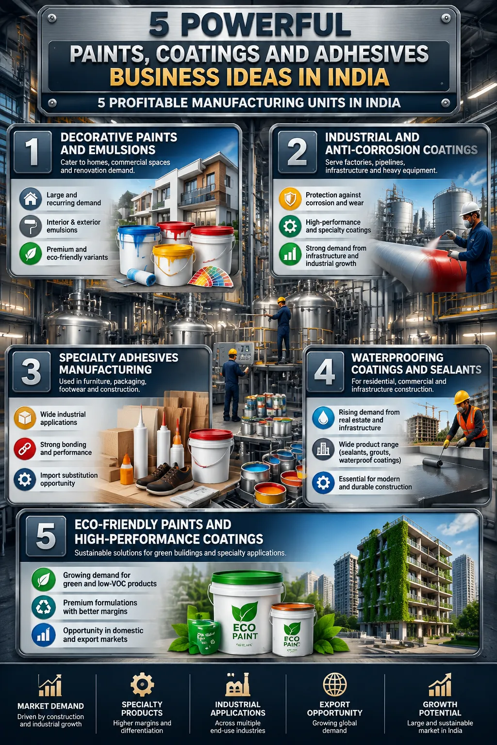 5 Paints, Coatings and Adhesives Business Ideas for Startups