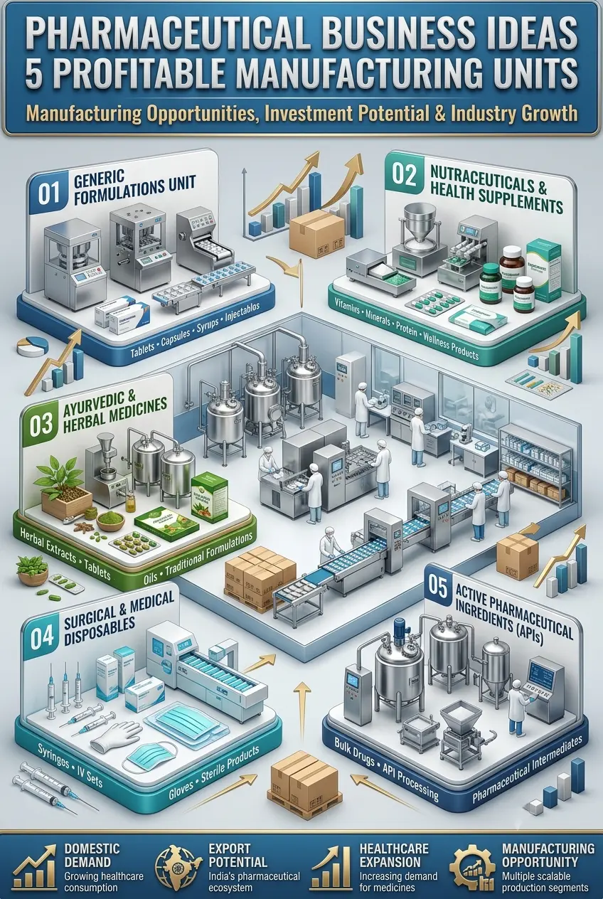 Pharmaceutical Business Ideas in India and Manufacturing Opportunities