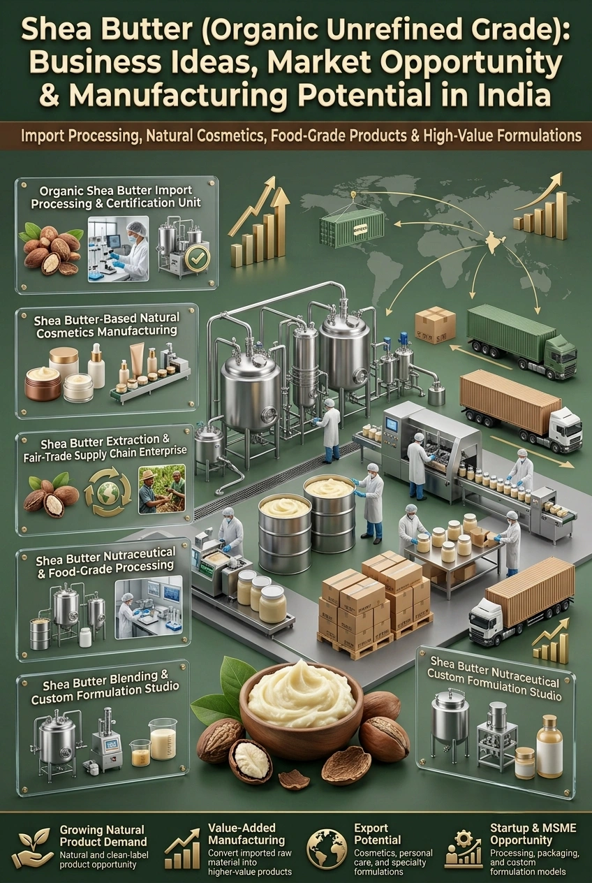 Shea Butter Business in India: Organic Shea Butter Manufacturing
