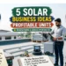 Solar Business Ideas in India: 5 Profitable Manufacturing