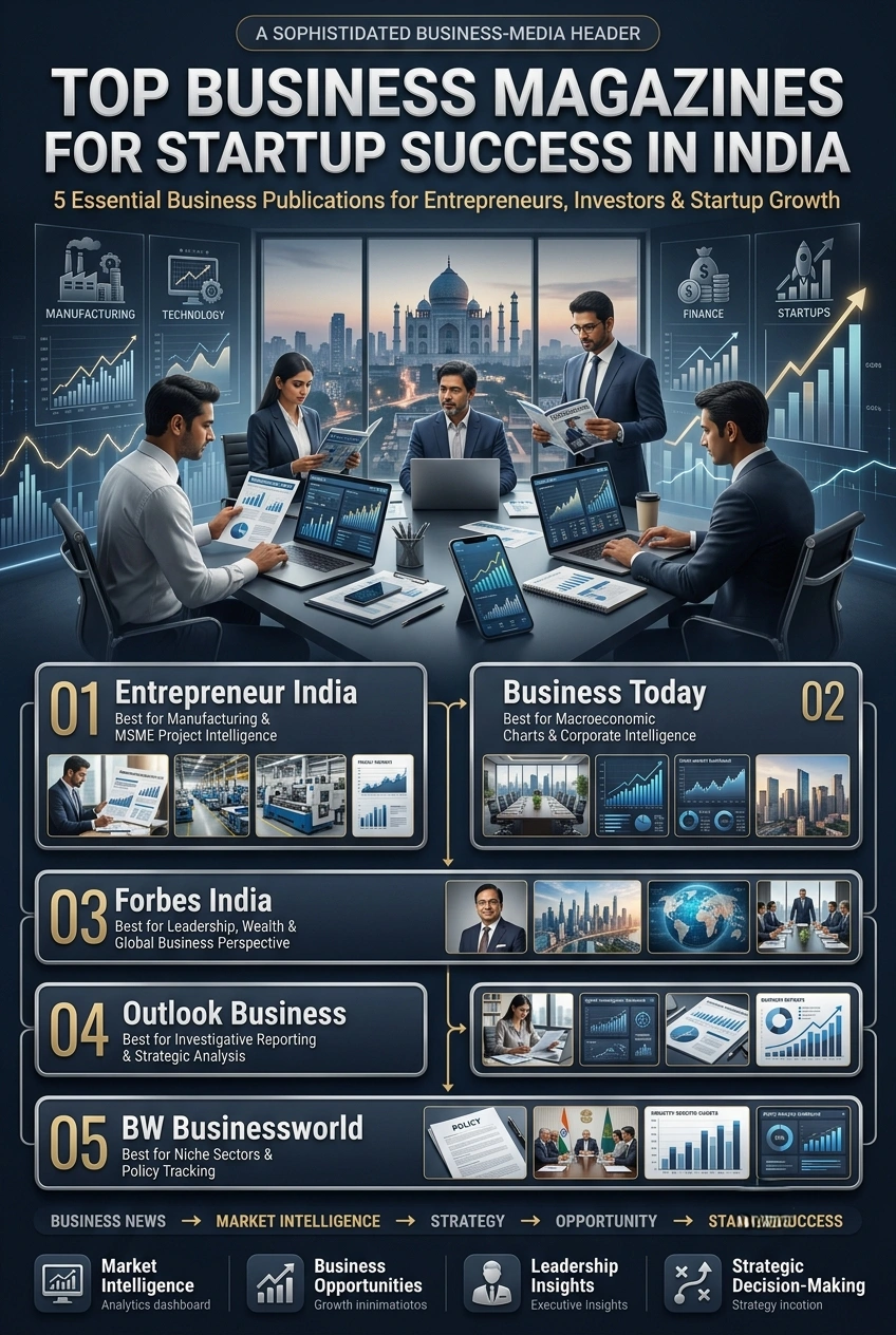 Top business magazines in India for entrepreneurs and MSMEs