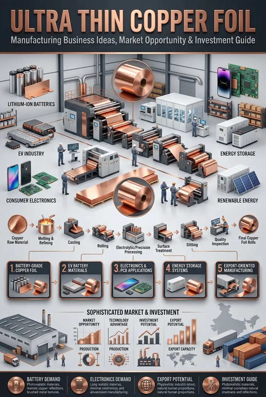 Ultra Thin Copper Foil Manufacturing Plant and Production Process