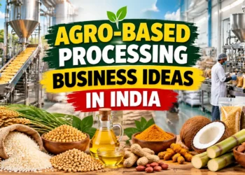 Agro-based processing business ideas in India with food processing factory, agricultural products, packaging machinery, rice, pulses, oil, spices and farming-based industries