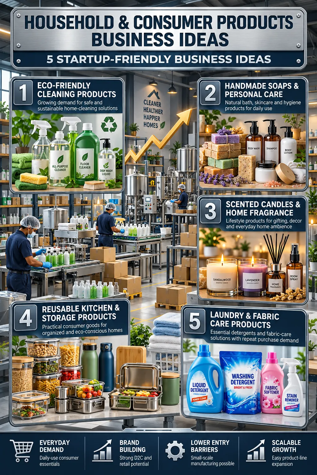 5 Household and Consumer Products Business Ideas for Startups