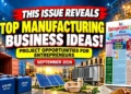Entrepreneur India Magazine September 2026 – Manufacturing Business Ideas and Investment Opportunities