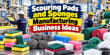 Scouring pads and sponges manufacturing business ideas and production process