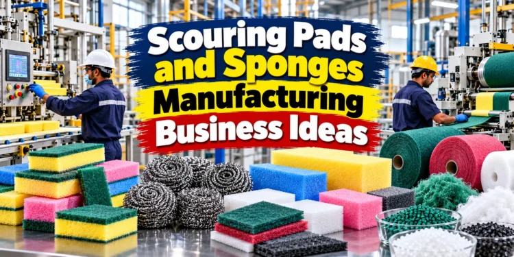 Scouring pads and sponges manufacturing business ideas and production process