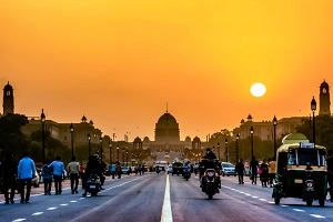 The Rashtrapati Bhavan is the official home of the president located at the Western end of Rajpath in New Delhi, India.
