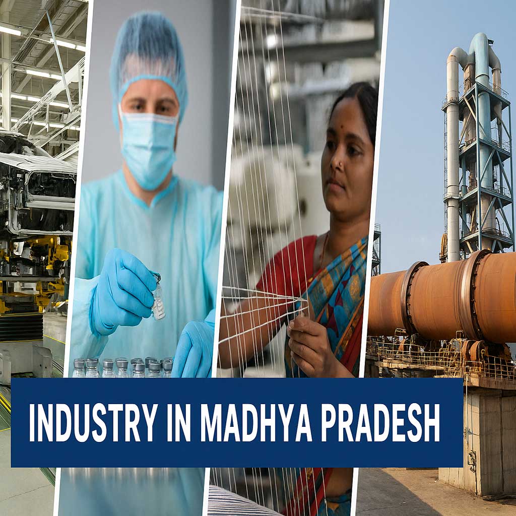 Various-manufacturing-Industies-in-Madhya-Pradesh,-India