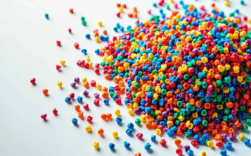 Biodegradable plastic granules
