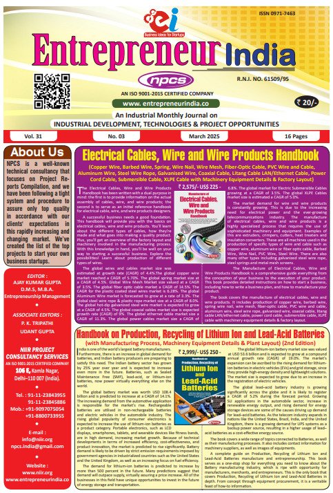 March 2025 Entrepreneur India Monthly Magazine