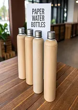 Paper Water Bottles (compostable, biodegradable, and recyclable)