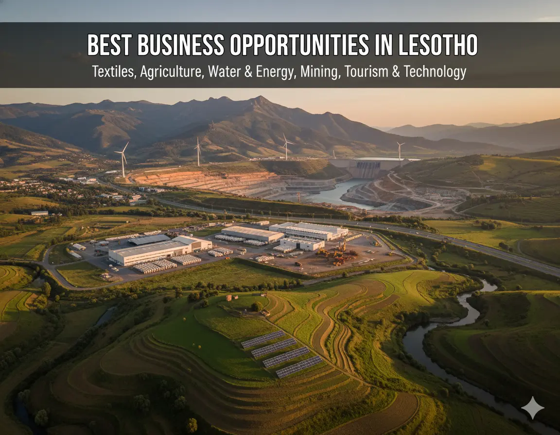 Best Business Opportunities in Lesotho, Africa- Identification and Selection of right Project, Thrust areas for Investment, Industry Startup and Entrepreneurship