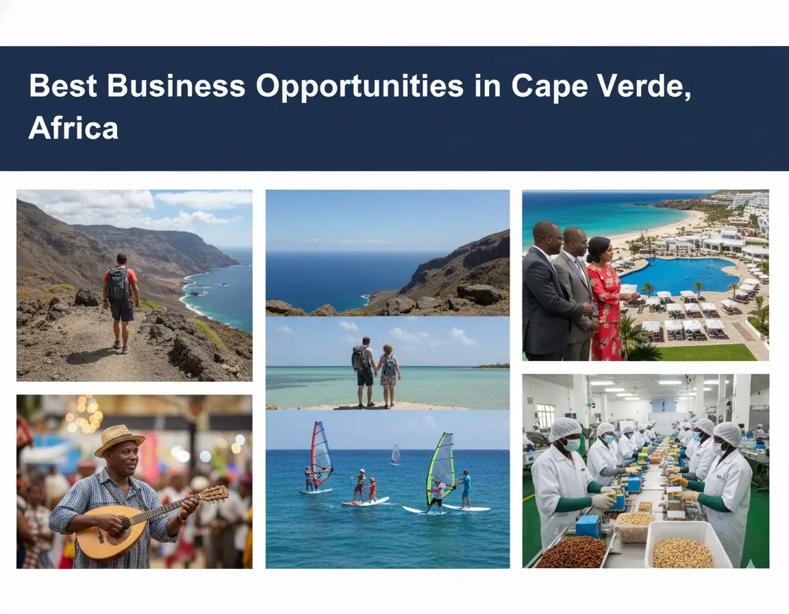 Best Business Opportunities in Cape Verde, Africa- Identification and Selection of right Project, Thrust areas for Investment, Industry Startup and Entrepreneurship