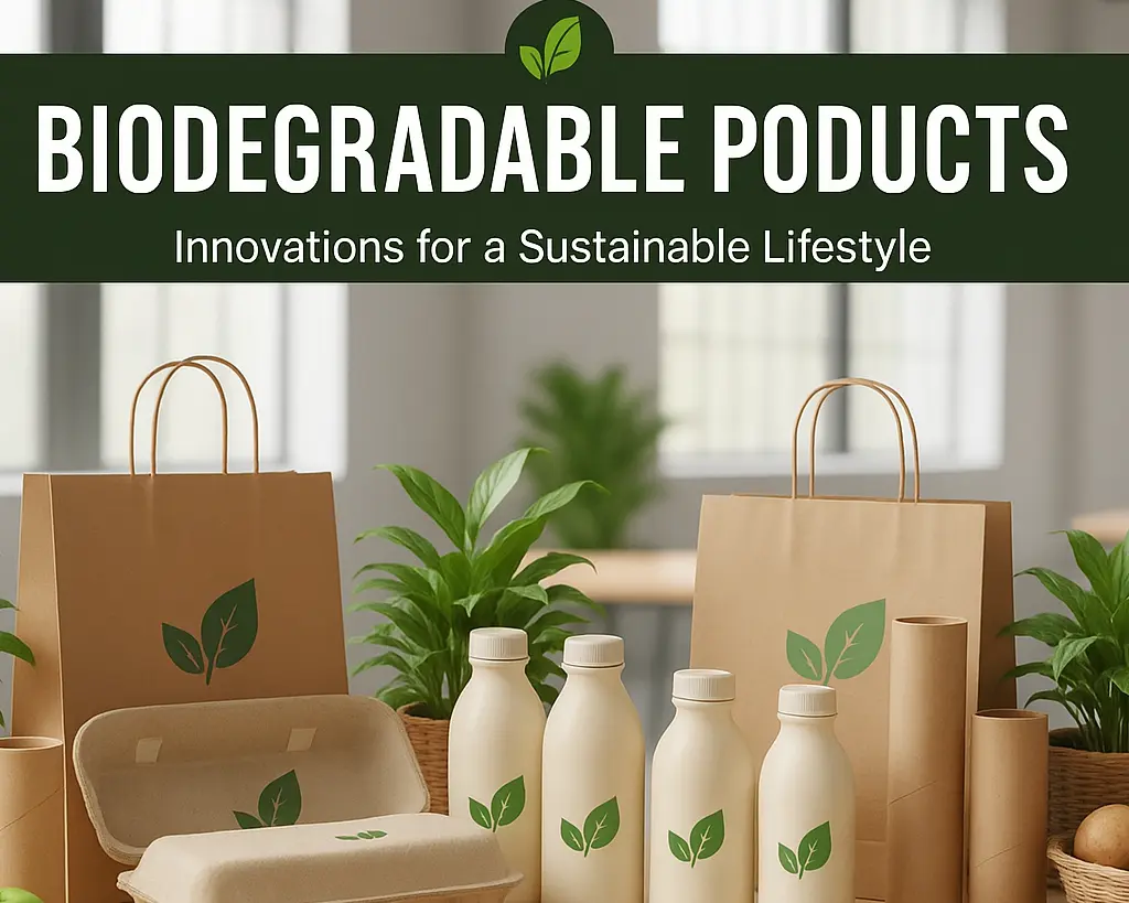Biodegradable Products, Recyclable, Disposable, Eco-Friendly Plastics, Bioplastics, Compostable, Biodegradable Packaging for Food Products, Bio-based Polymers, Oxo-biodegradable Plastics, Bio-nanocomposites using Maize, Corn, Sugarcane Bagasse