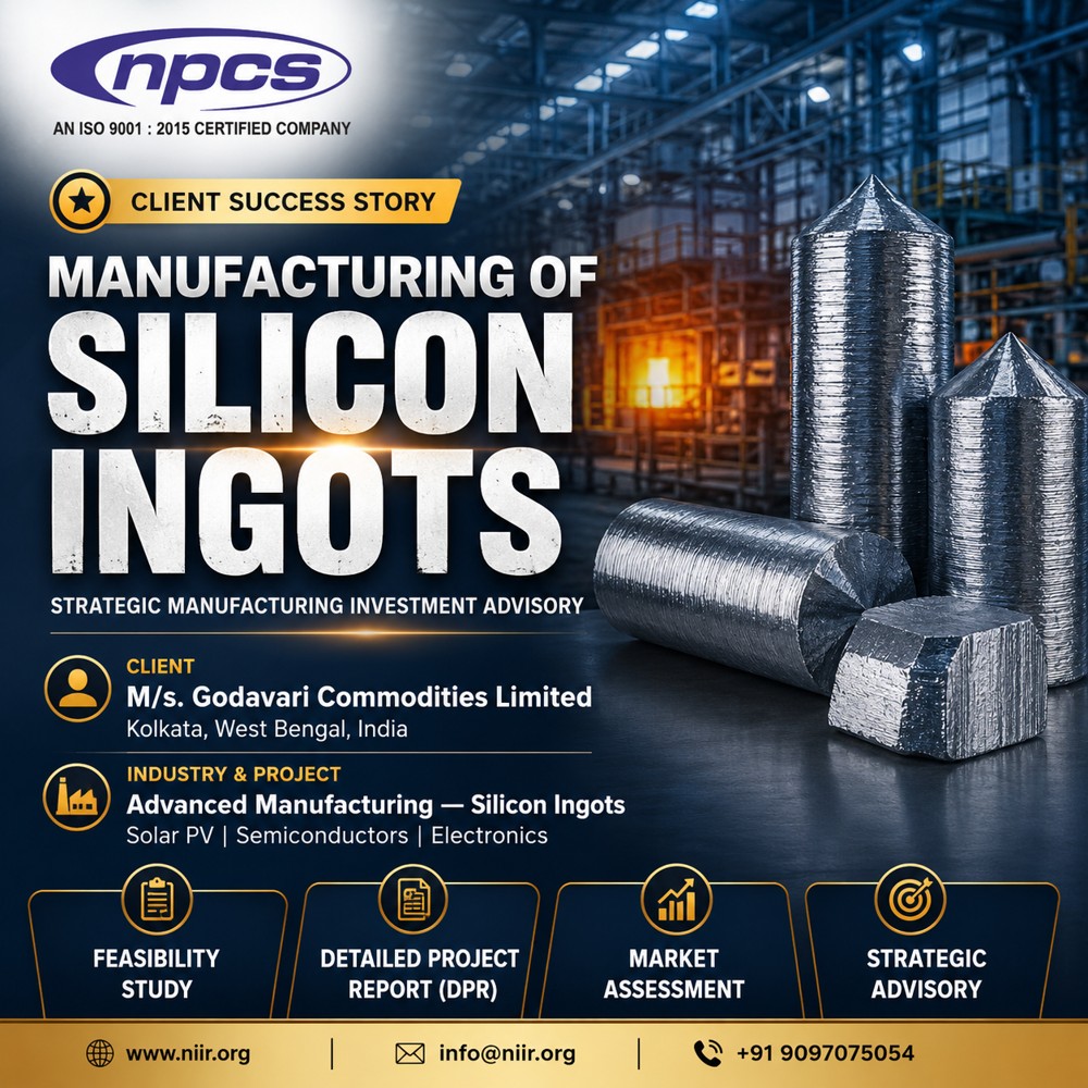 Silicon Ingots Manufacturing Feasibility Study for Future-Ready Industrial Growth