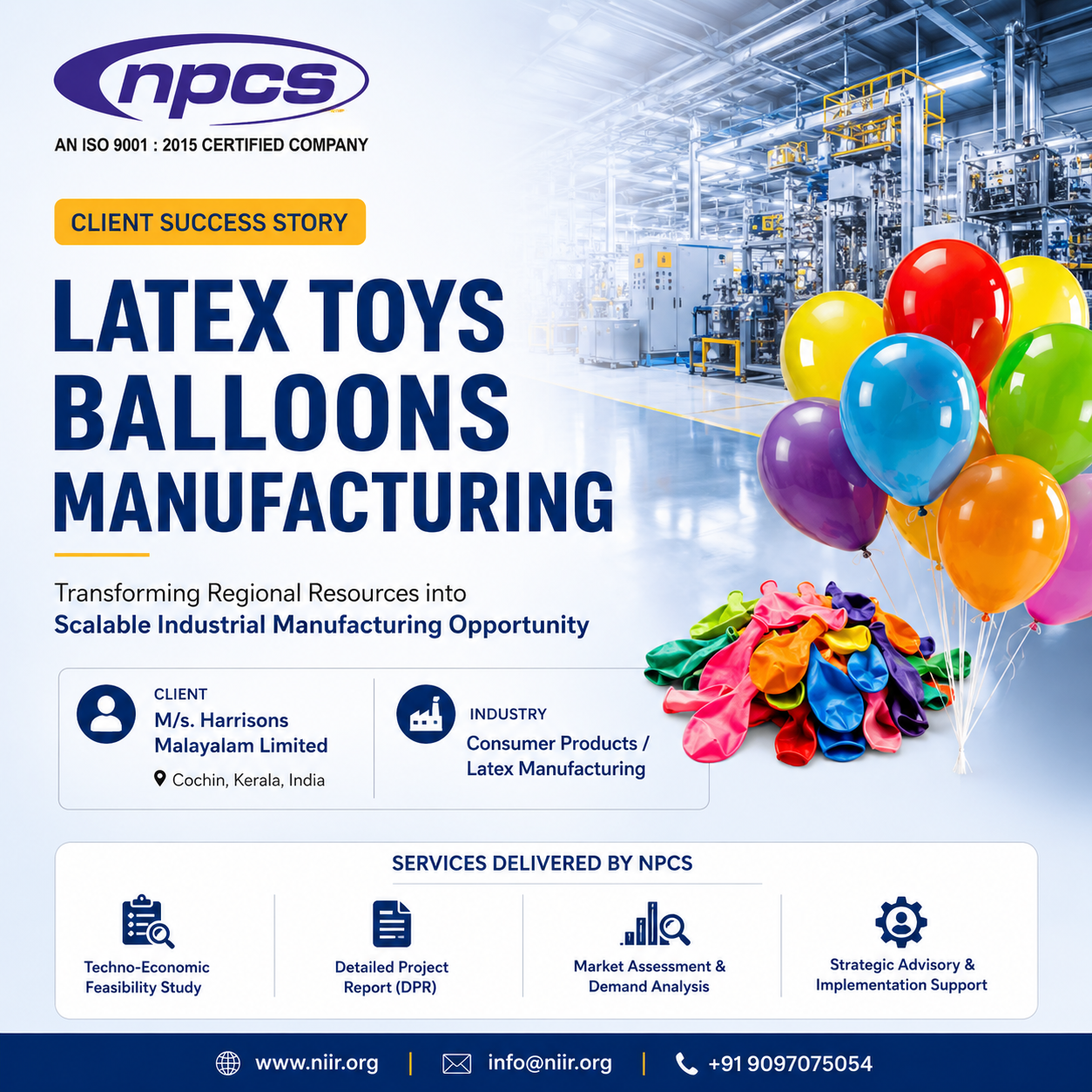 Harrisons Malayalam Limited Explores Growth Opportunities in Latex Balloon Manufacturing