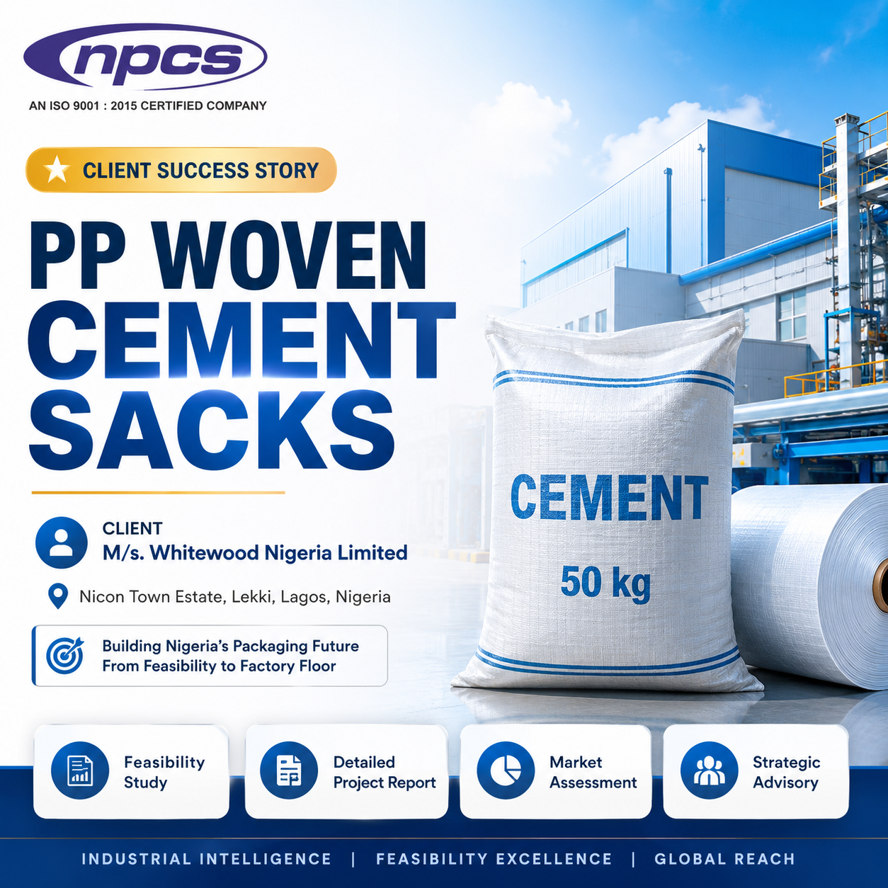 PP Woven Cement Sack Manufacturing Project for Whitewood Nigeria Limited