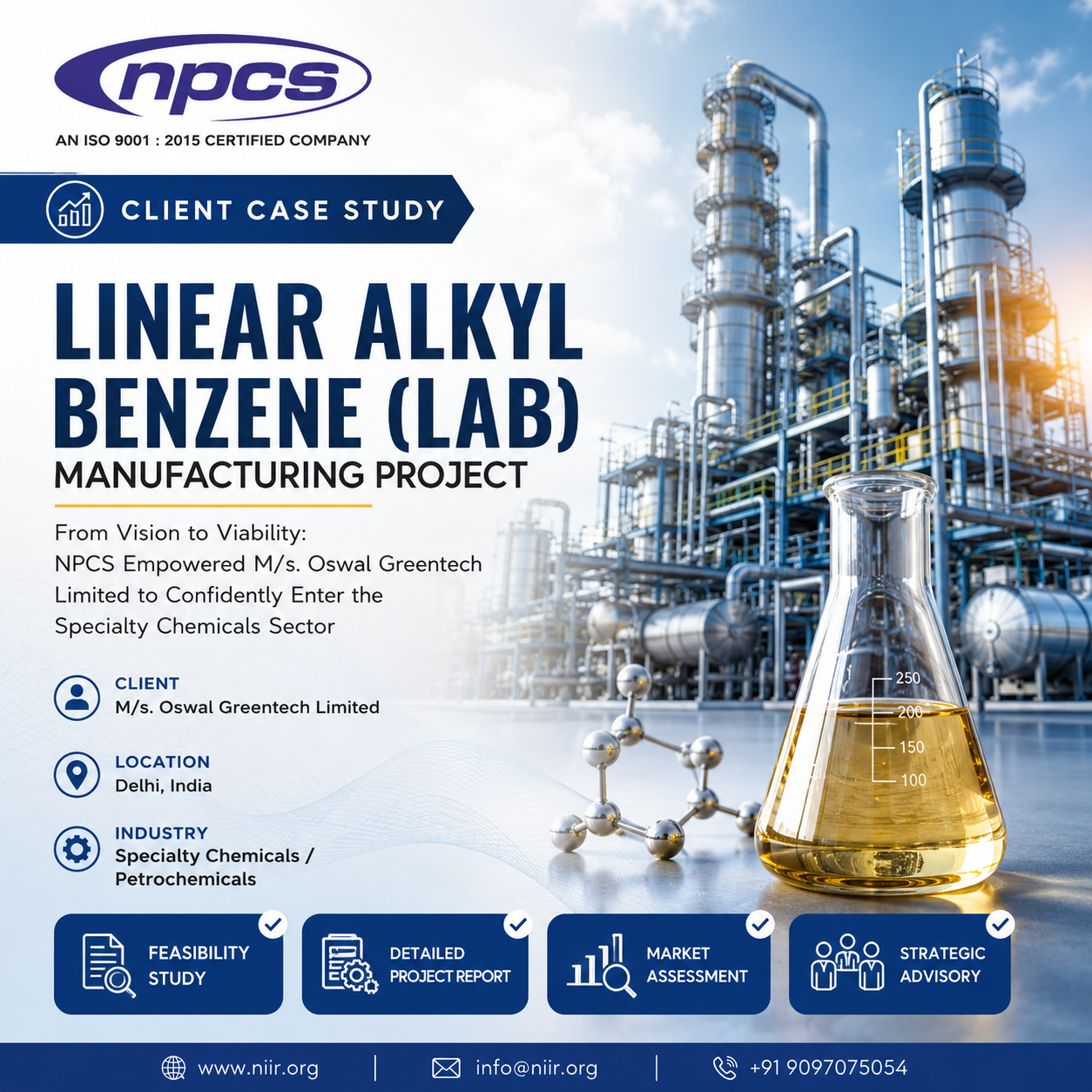 Oswal Greentech Limited's Strategic Expansion into Linear Alkyl Benzene (LAB) Manufacturing