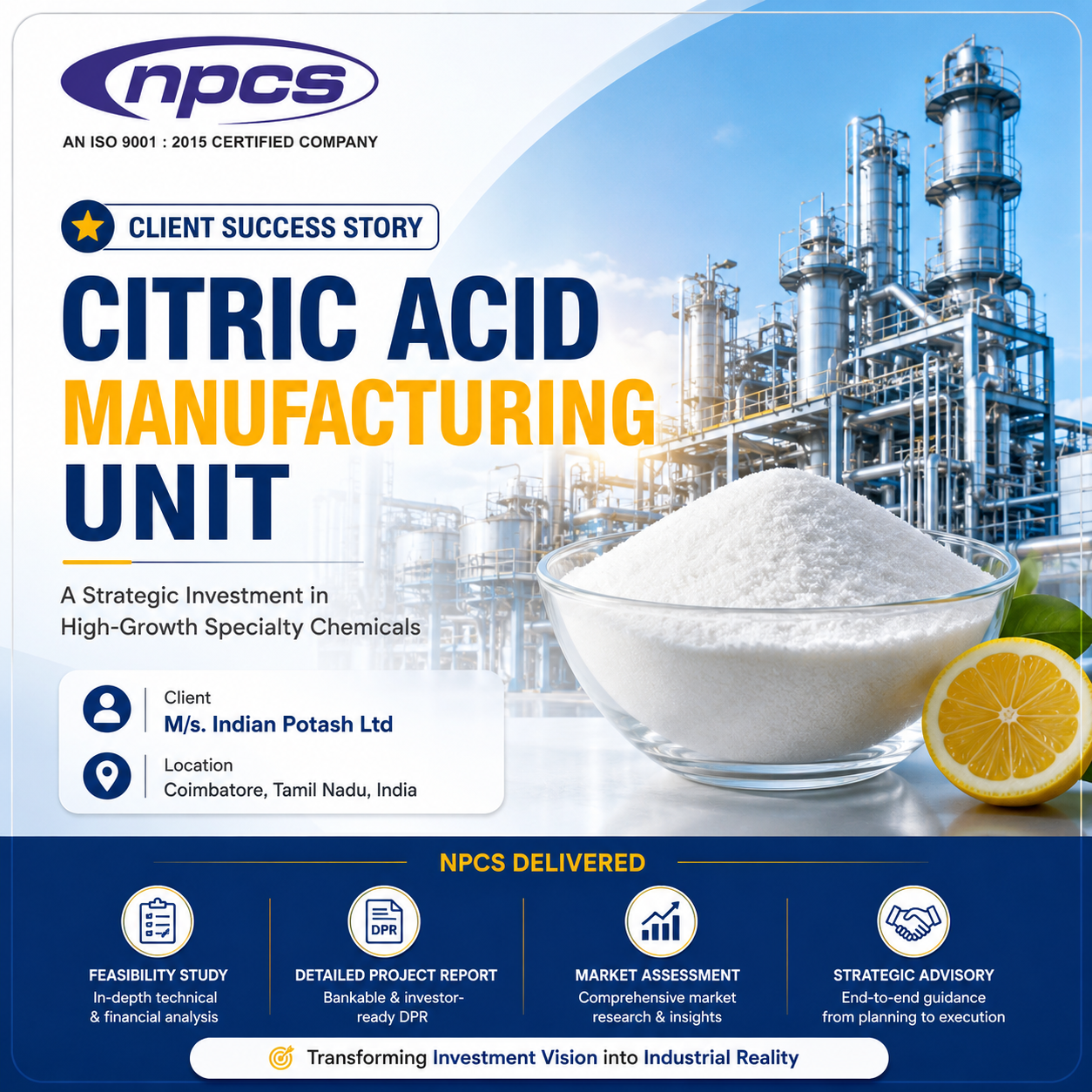 How Indian Potash Ltd Moved from Investment Idea to Factory Floor with NPCS