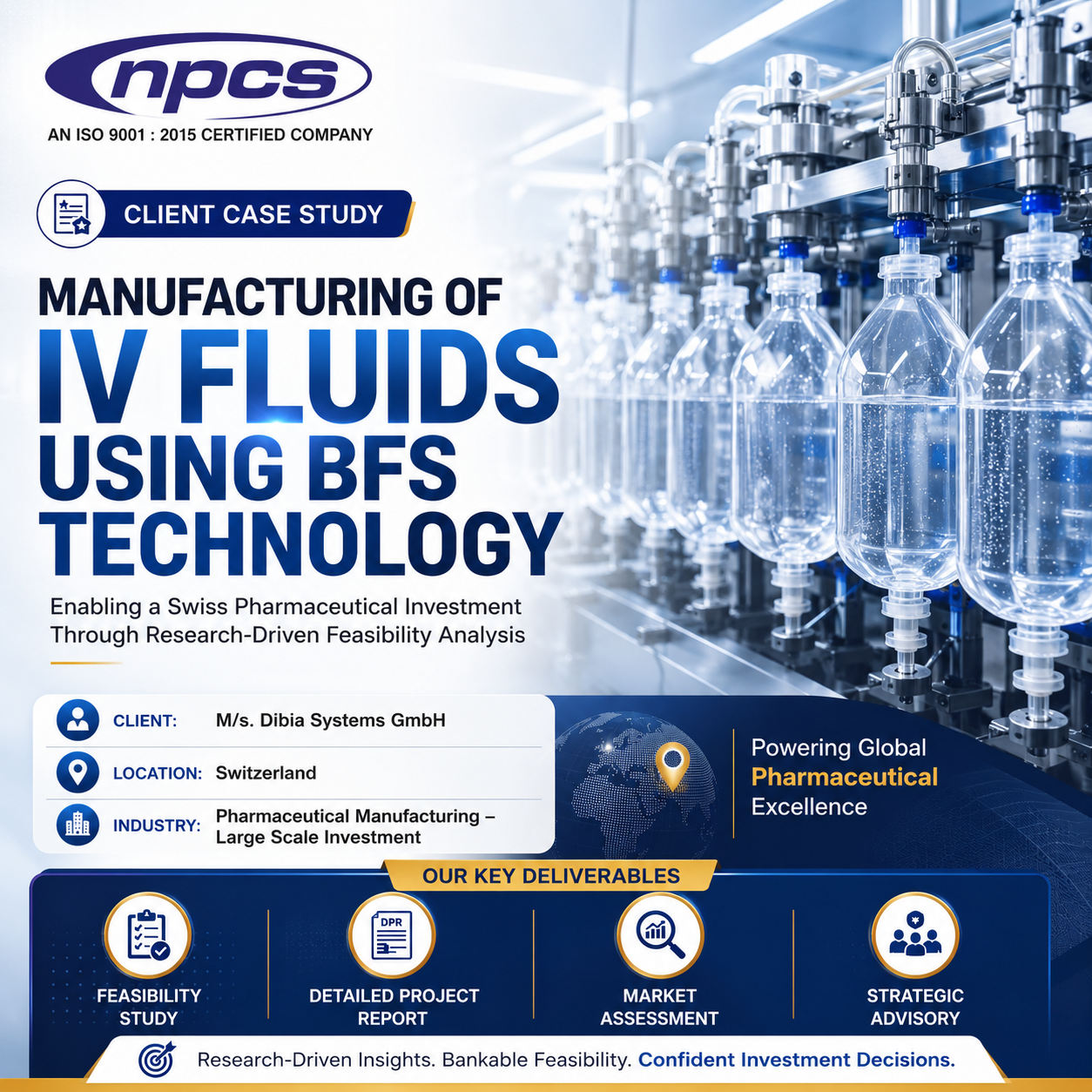 IV Fluid Manufacturing via BFS Technology — Dibia Systems GmbH, Switzerland