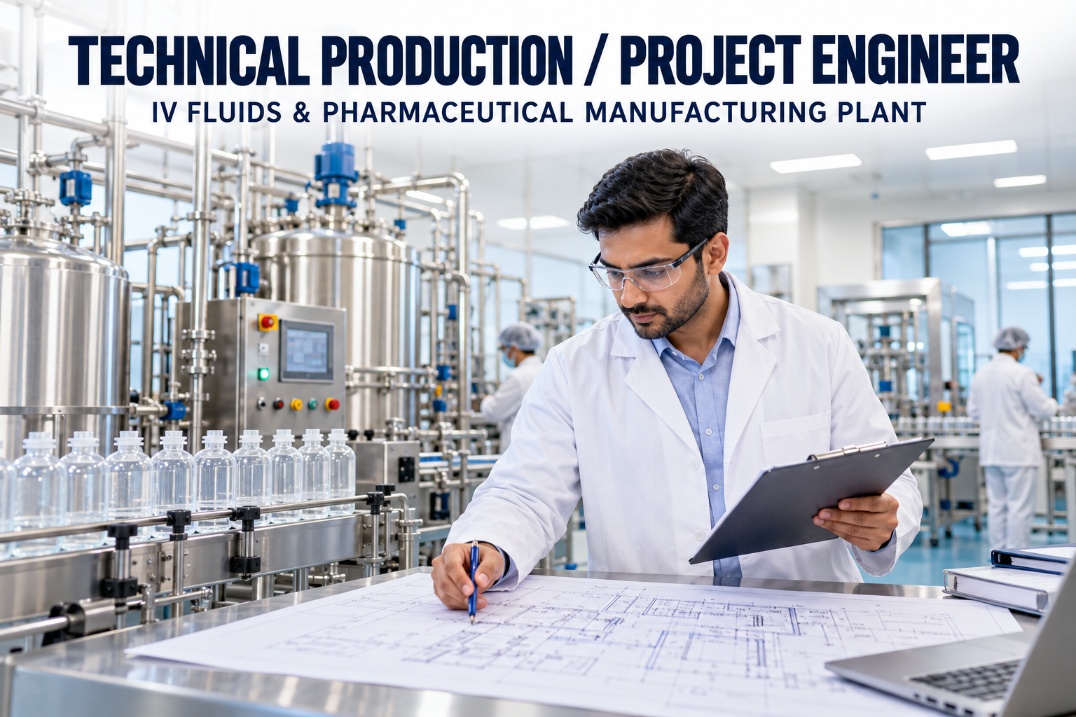 Technical Production / Project Engineer / Consultant – IV Fluids & Pharmaceutical Manufacturing Plant