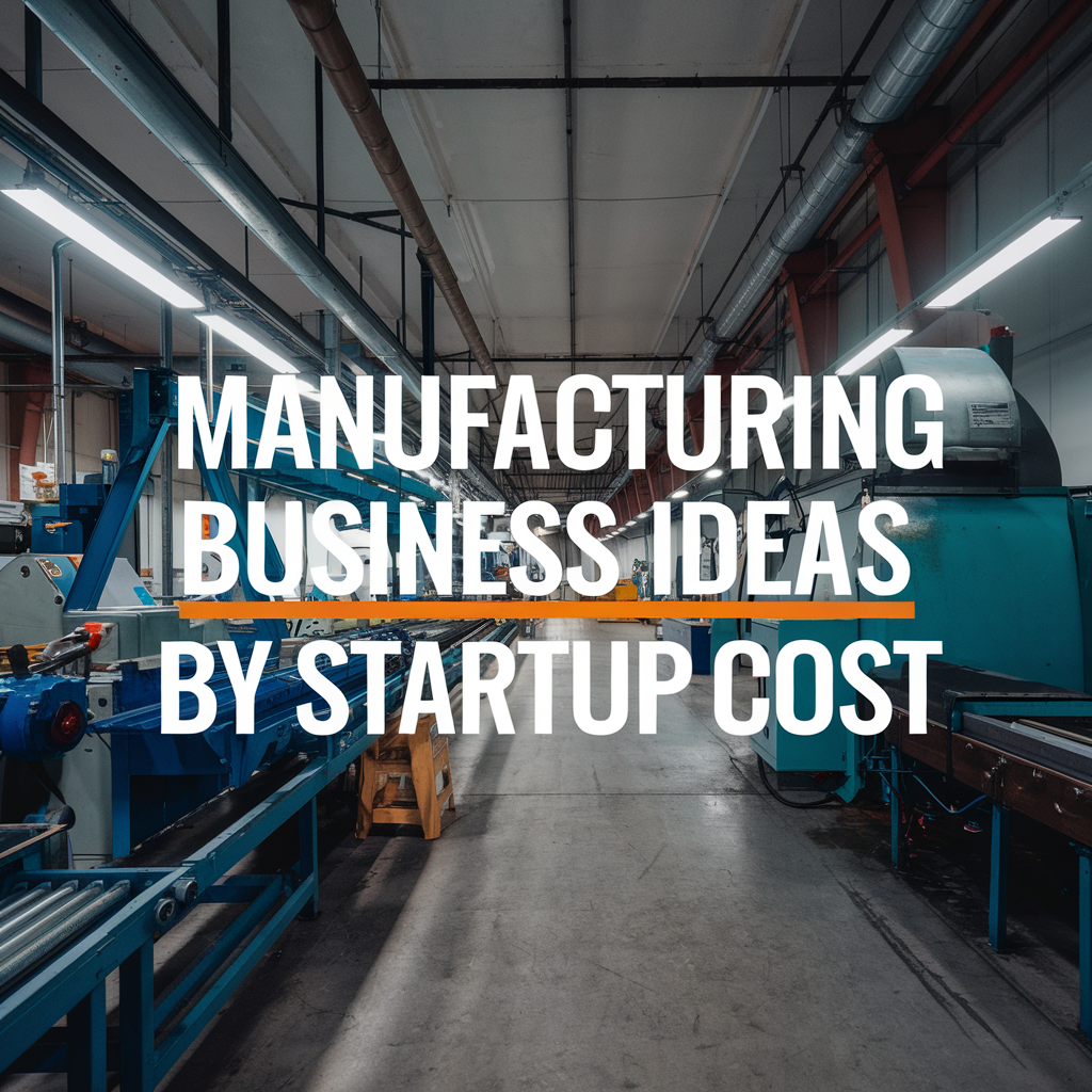 Manufacturing Business Ideas by Startup Cost